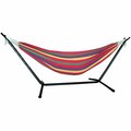 Pipers Pit Regatta Stripe Classic 2 Person Hammock with Stand PI3089100